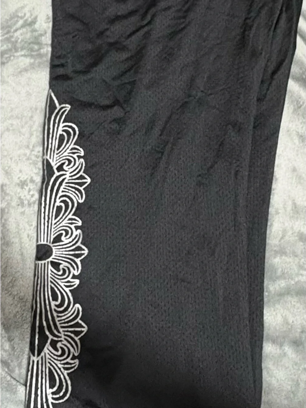 Like new Chrome Hearts mesh varsity pants